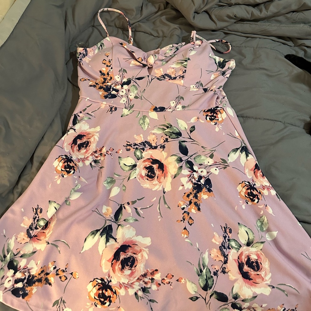 Gorgeous purple floral dress